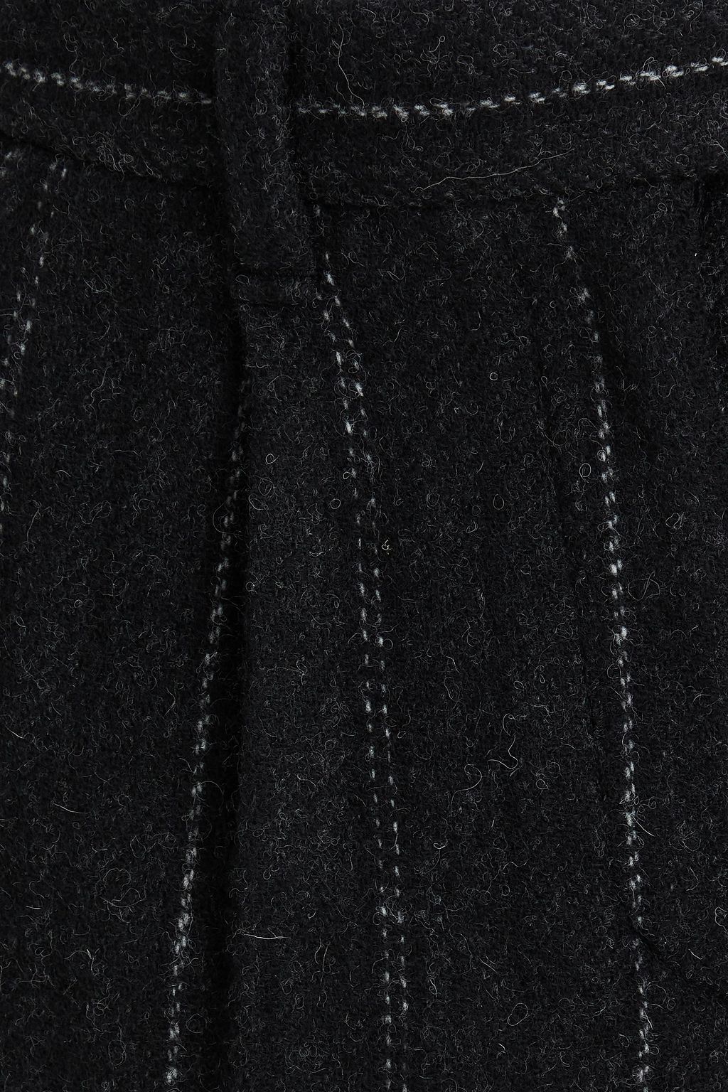 RAG & BONE بنطال "ماريان" بقصة تضيق تدريجياً من الصوف بحبكة بوكليه