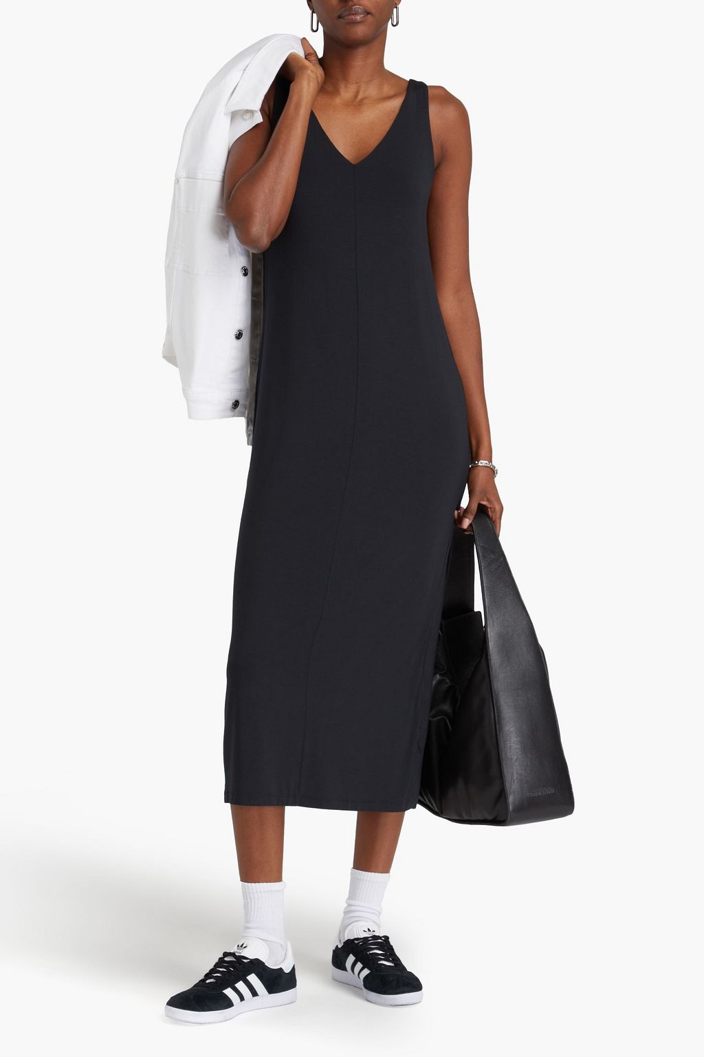 RAG & BONE Luca modal-blend jersey midi dress