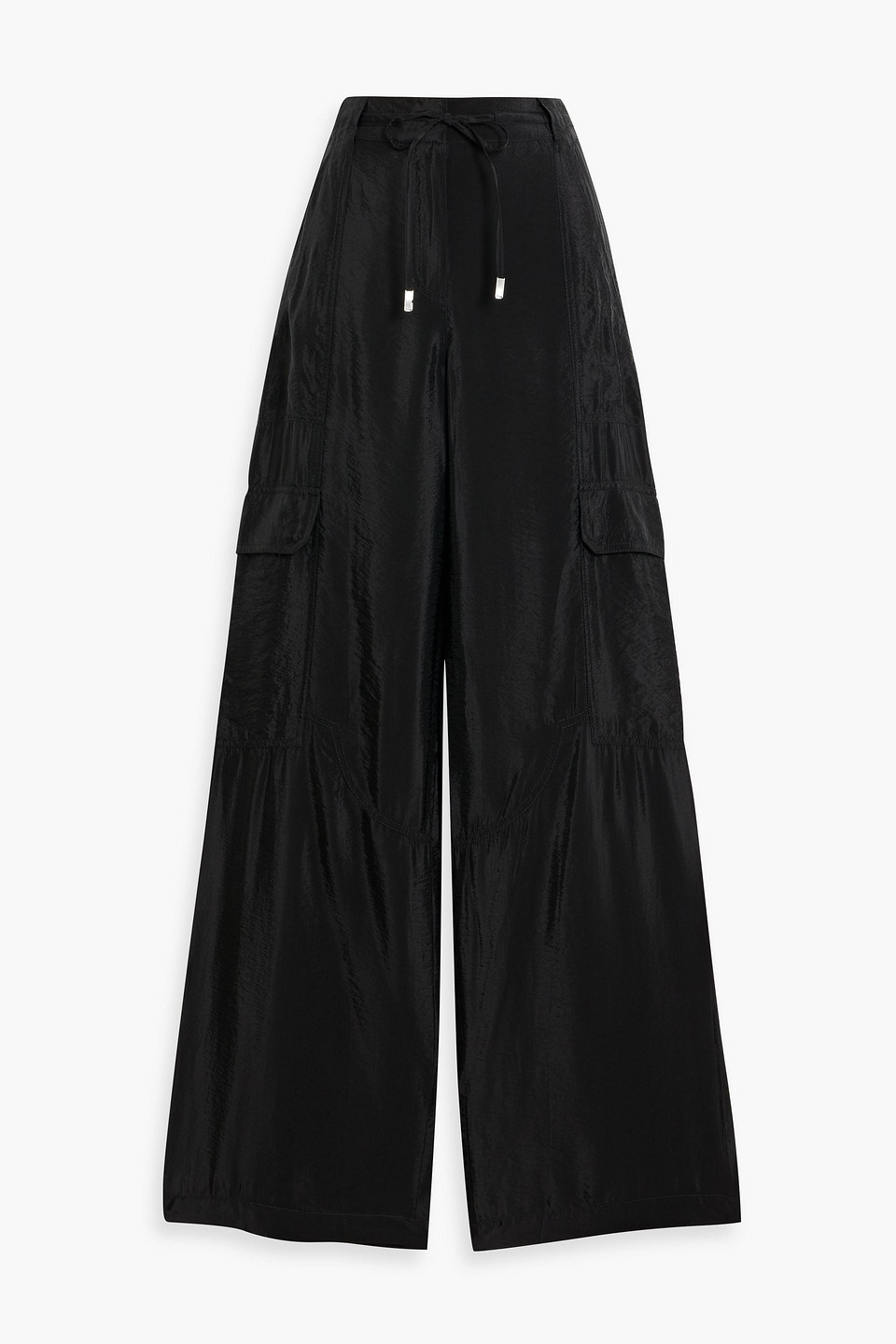 SIMKHAI AURORA CRINKLED-SHELL CARGO PANTS