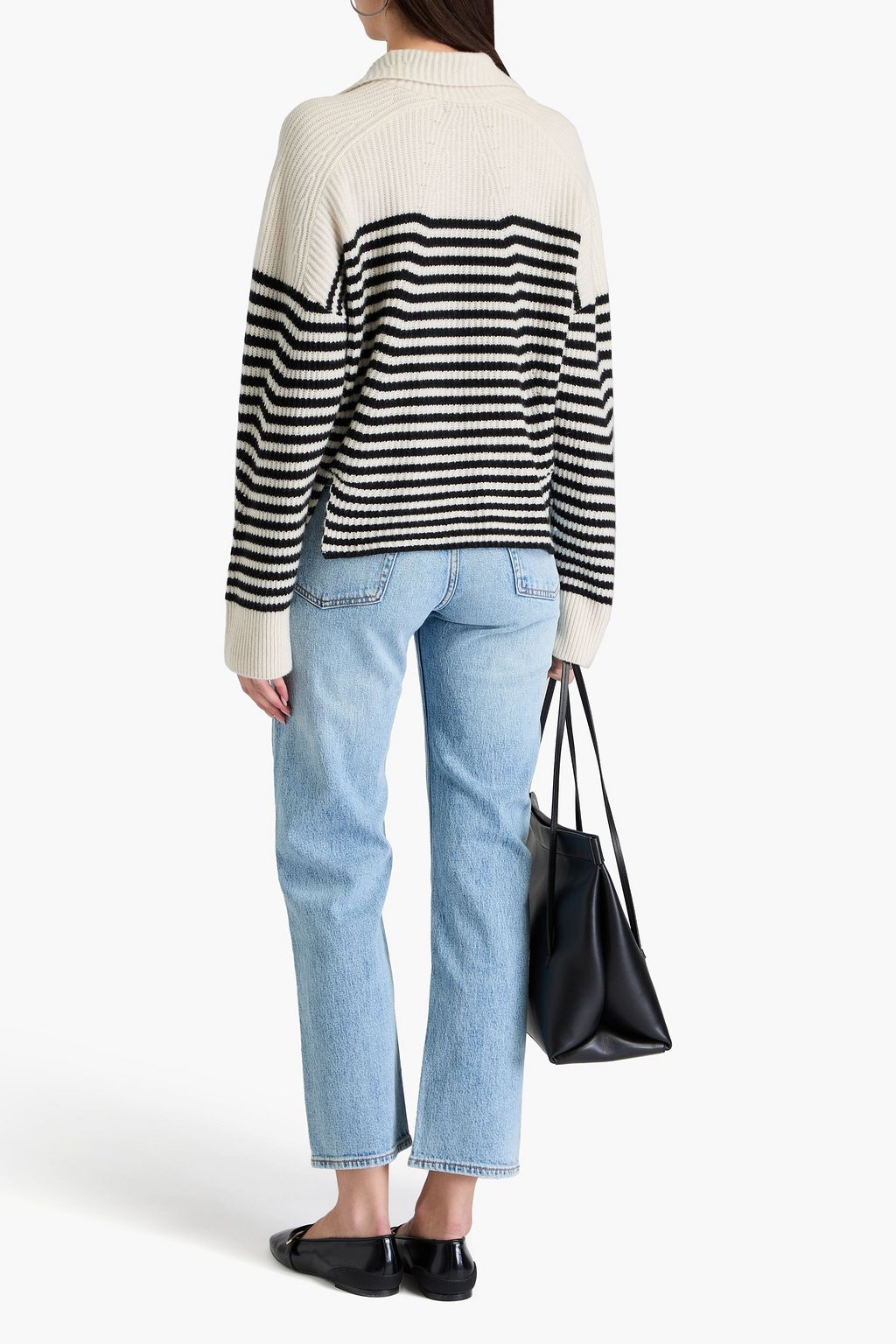 RAG & BONE Pierce striped cashmere sweater