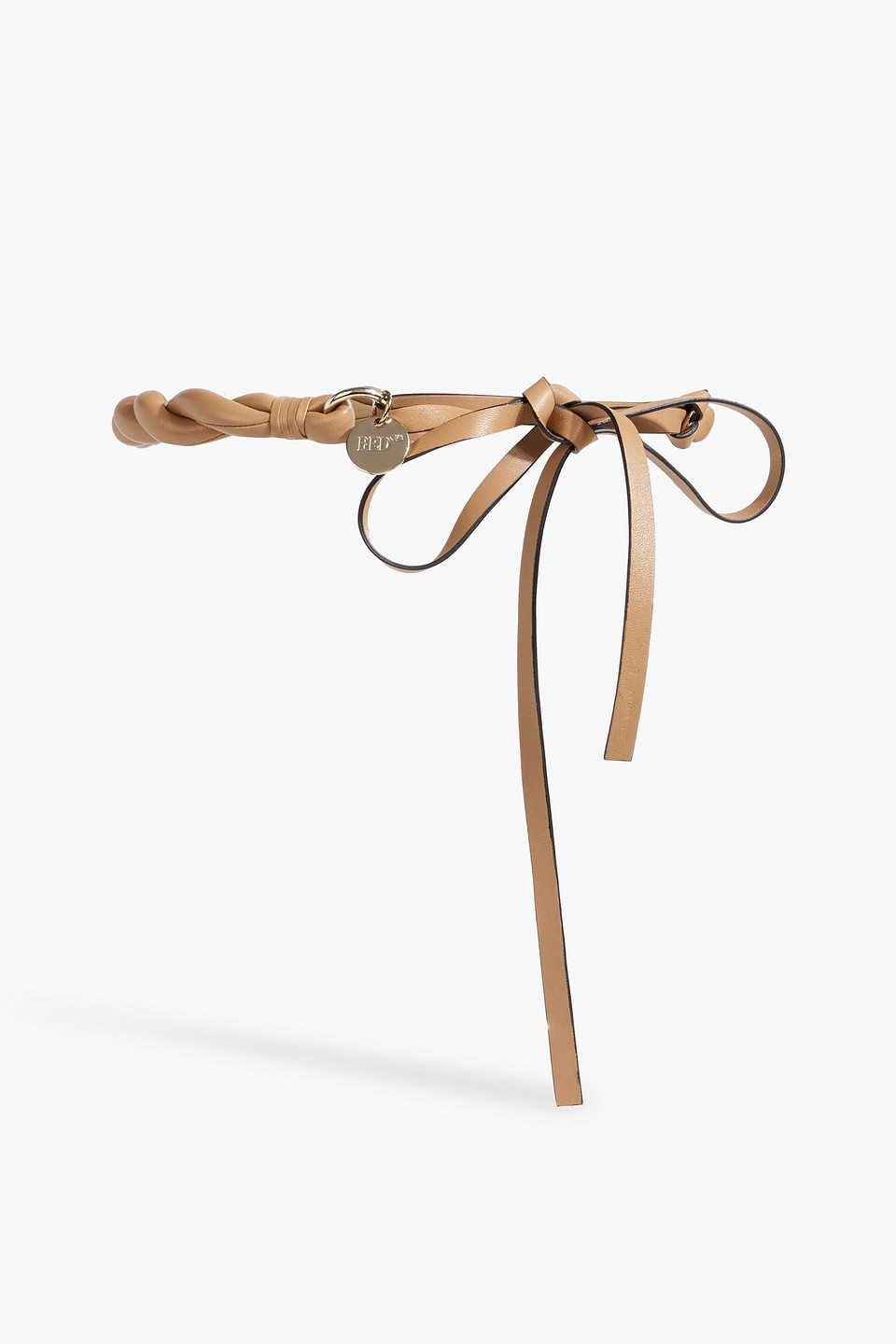 RED(V) Twisted leather belt