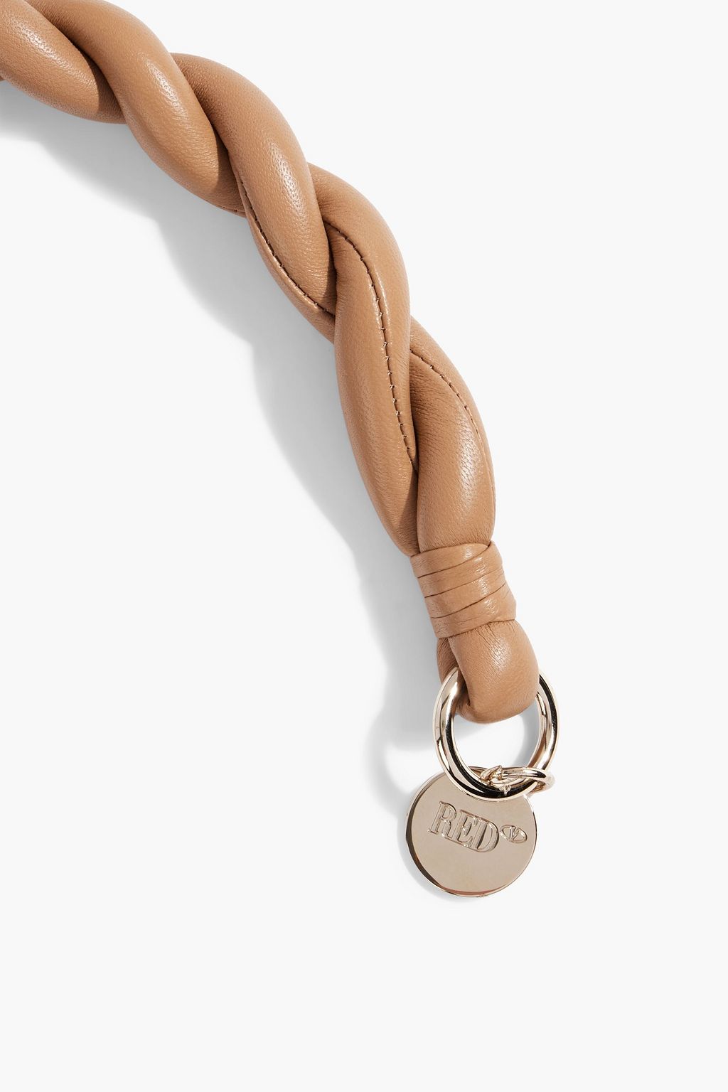 RED(V) Twisted leather belt