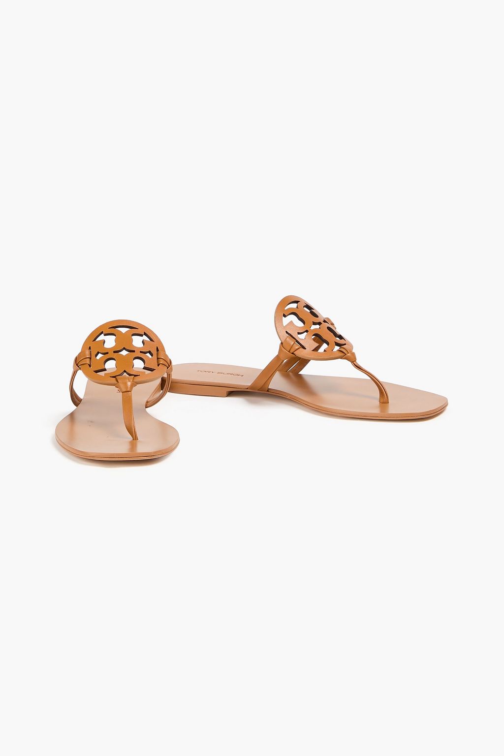 TORY BURCH صندل "ميلر" من الجلد بتصميم مزركش