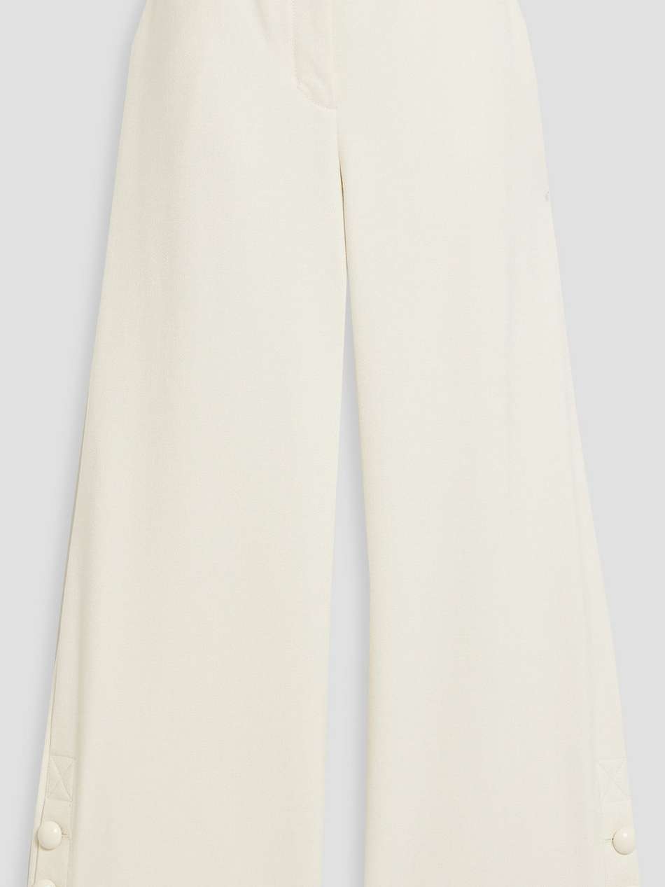 miki cropped twill wide-leg pants