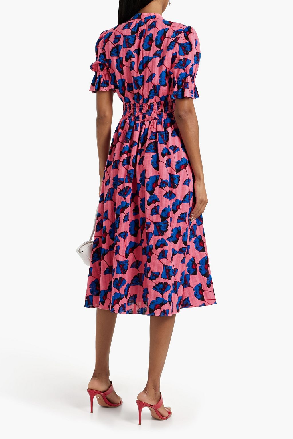 DIANE VON FURSTENBERG Erica floral-print cotton-jacquard midi dress