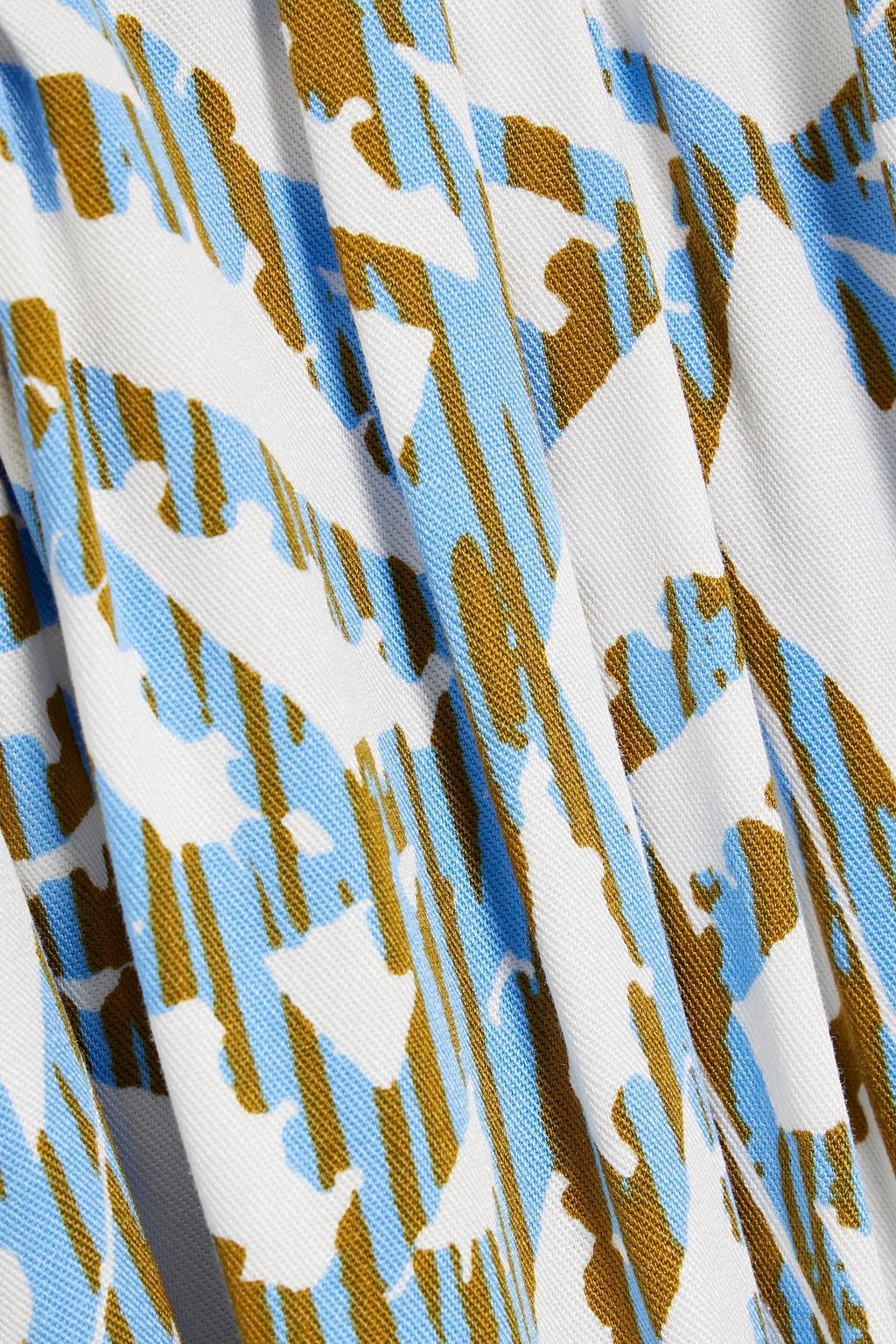 DIANE VON FURSTENBERG Elizabeth cutout printed twill maxi dress