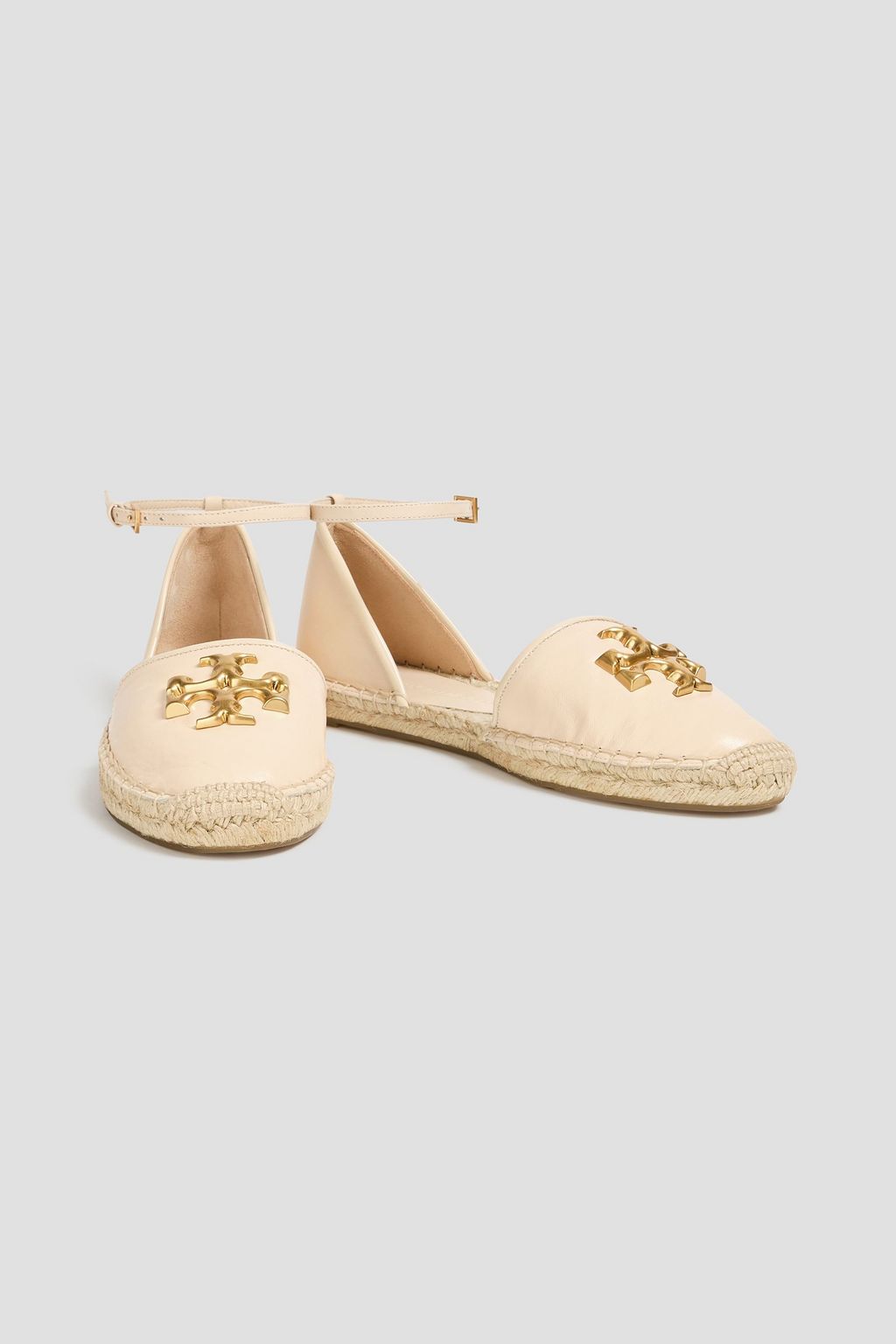 TORY BURCH حذاء إسبادريل "إليانور" من الجلد مزين بزخارف