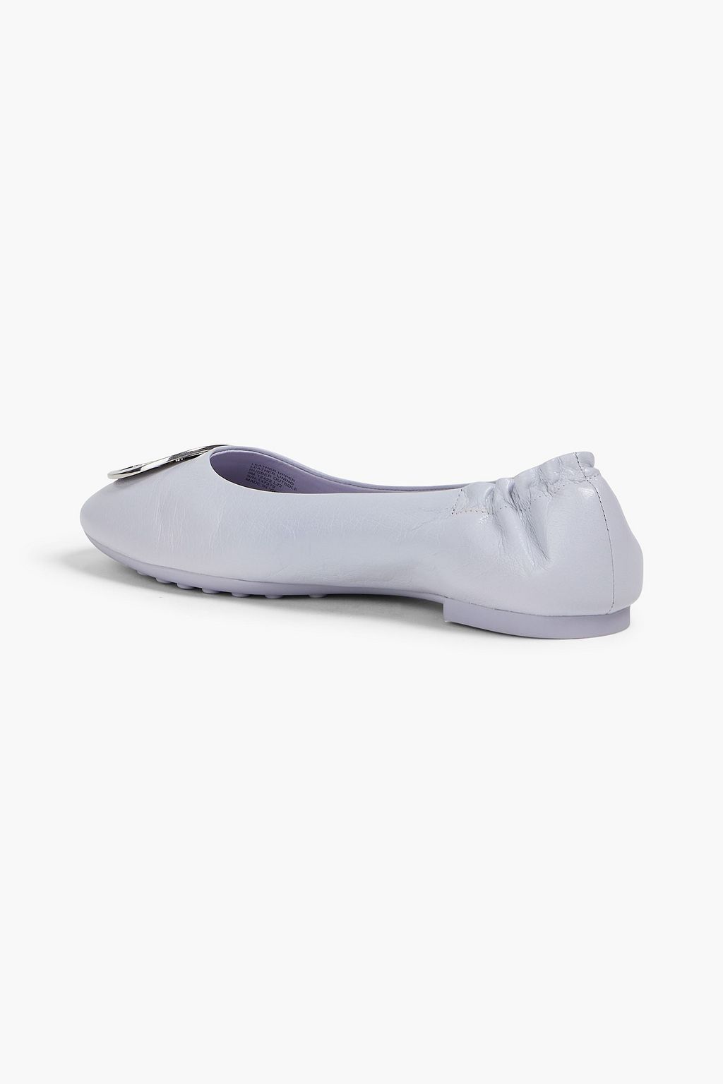TORY BURCH Claire textured-leather ballet flats