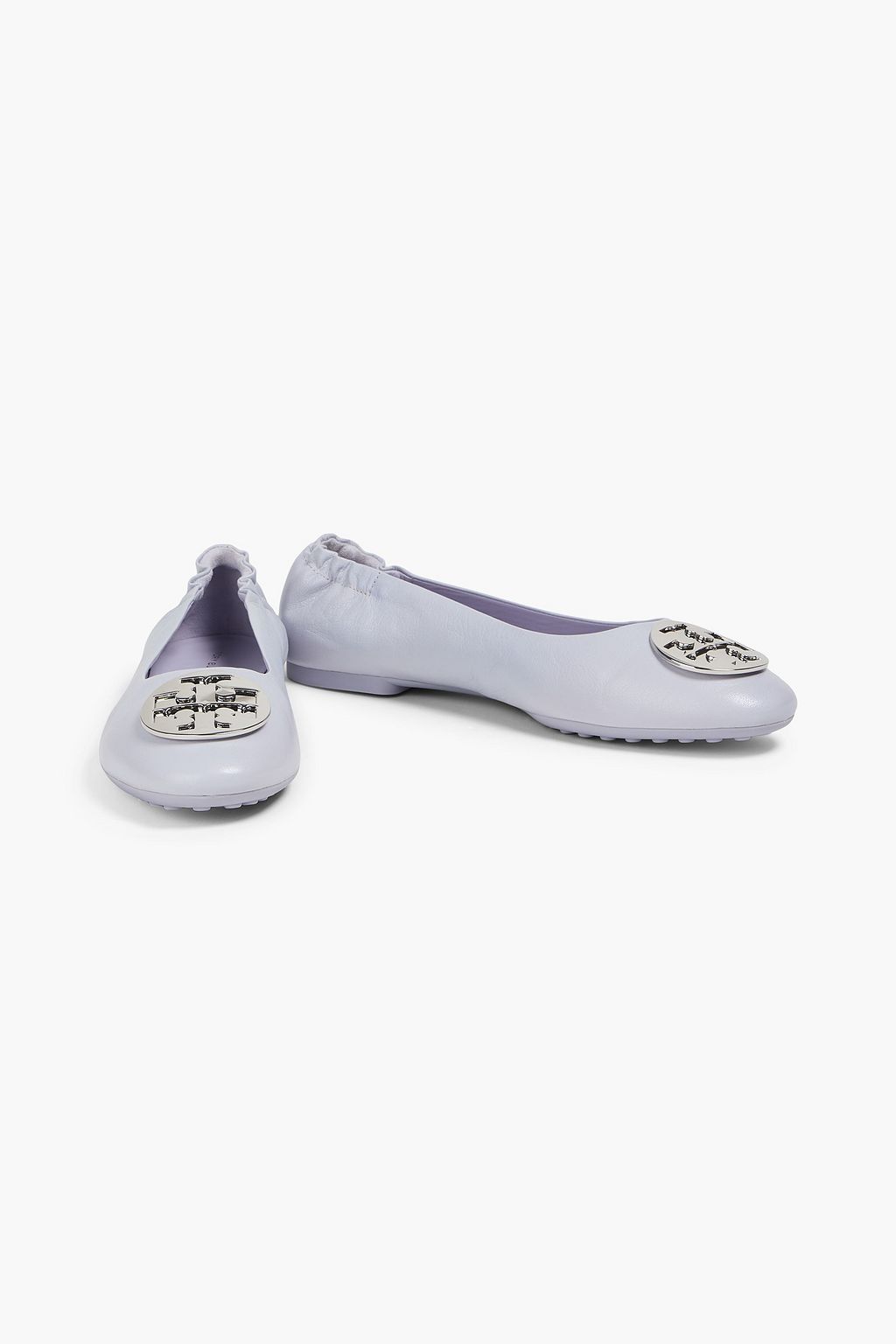TORY BURCH Claire textured-leather ballet flats