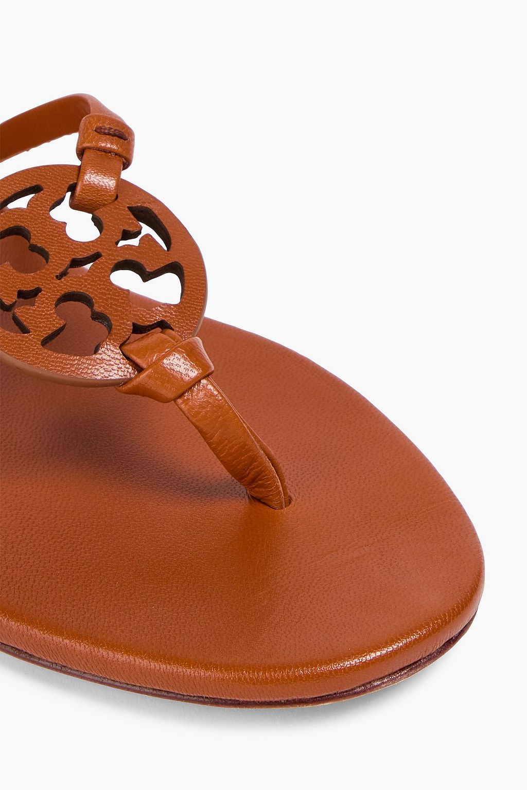 TORY BURCH صندل "ميلر" من الجلد بتصميم مزركش