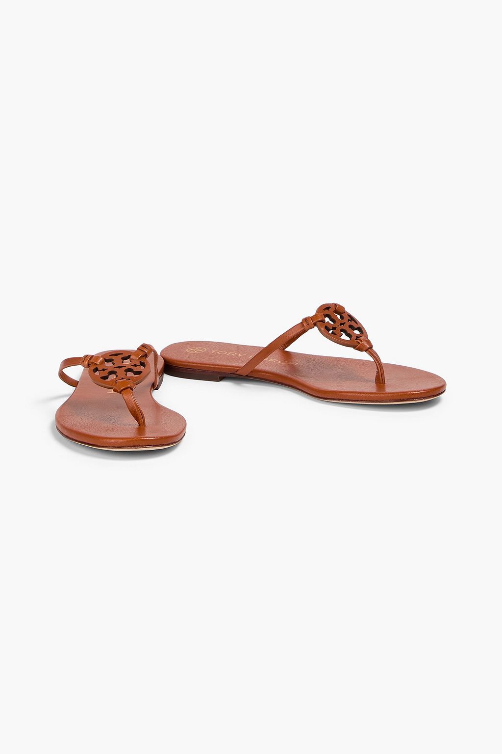 TORY BURCH صندل "ميلر" من الجلد بتصميم مزركش