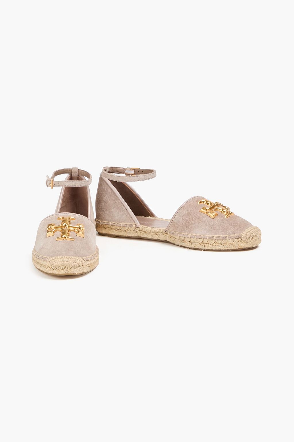 TORY BURCH حذاء إسبادريل "إيليانور دي أورساي" من الشامواه بتصميم مزركش