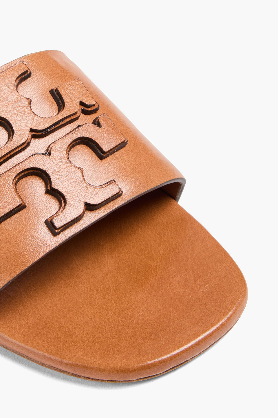 TORY BURCH INES LEATHER SLIDES