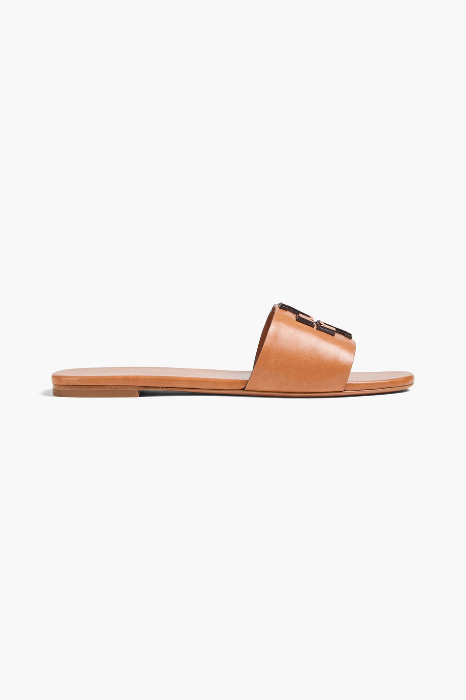 TORY BURCH INES LEATHER SLIDES