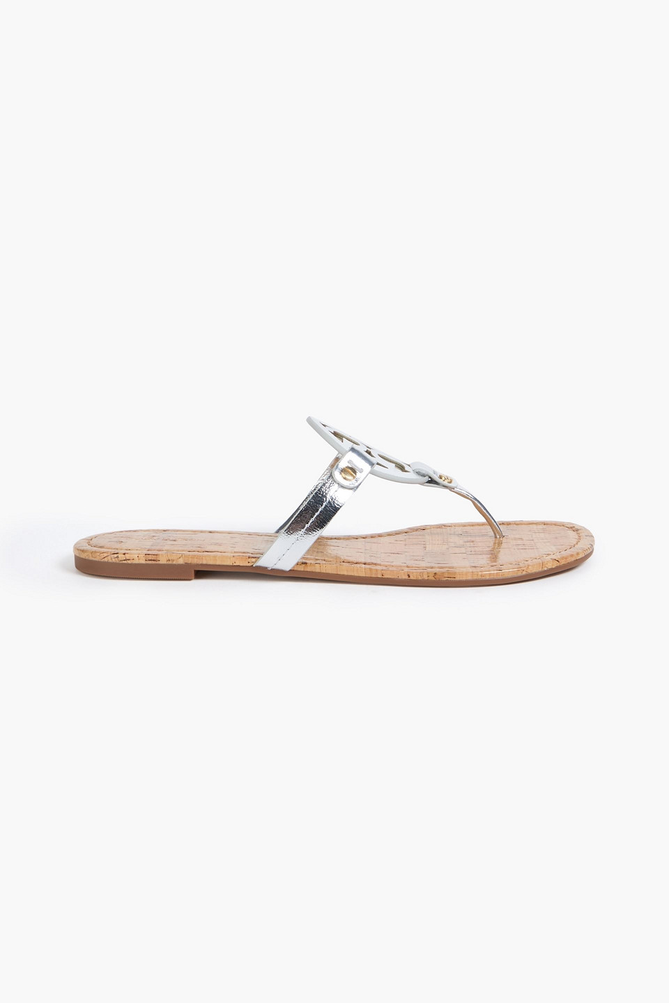 Tory Burch - Miller metallic leather sandals - Metallic - US 5.5