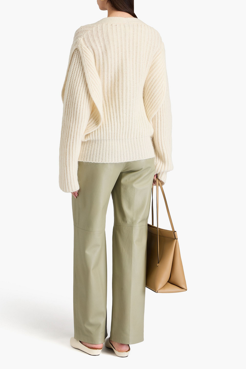  Fabiana Filippi - Cardigan Aus Rippstrick - Weiß - It 42 