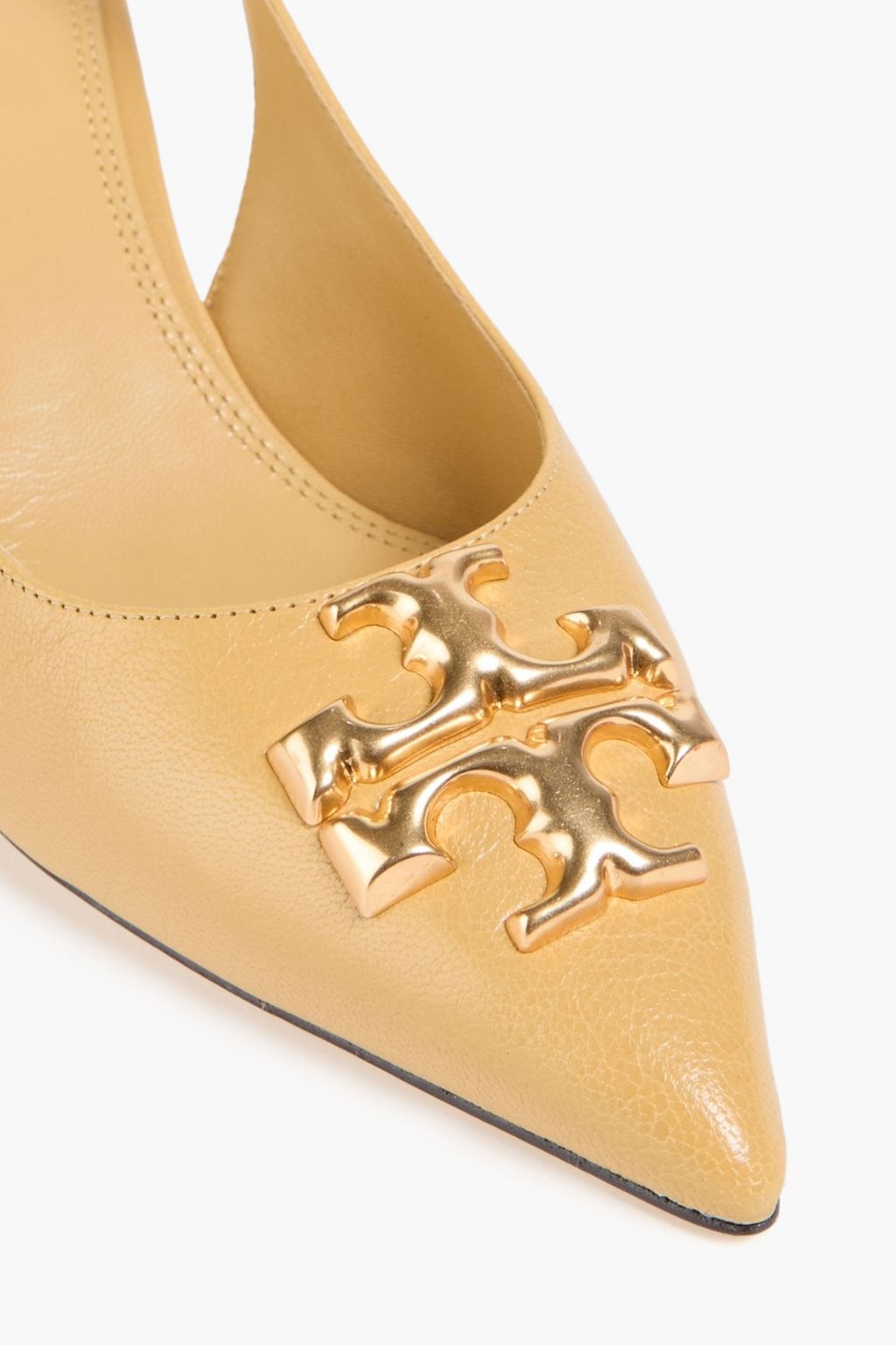 TORY BURCH 엘리노어 장식 디테일 가죽 슬링백 펌프스