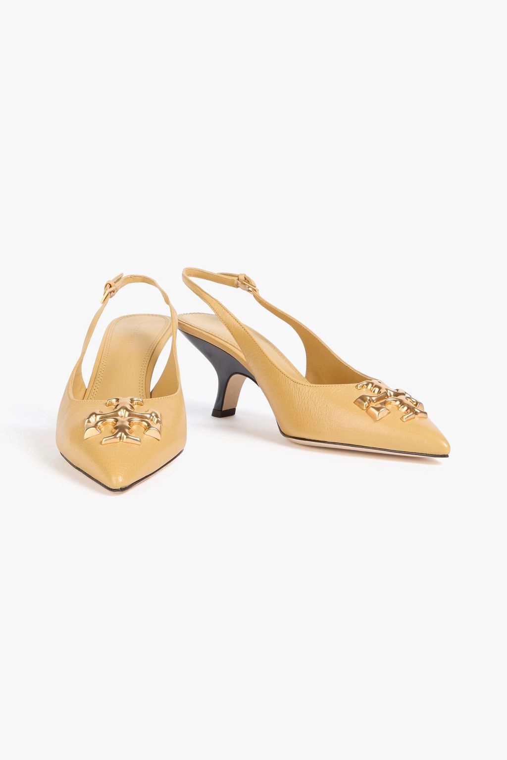 TORY BURCH 엘리노어 장식 디테일 가죽 슬링백 펌프스