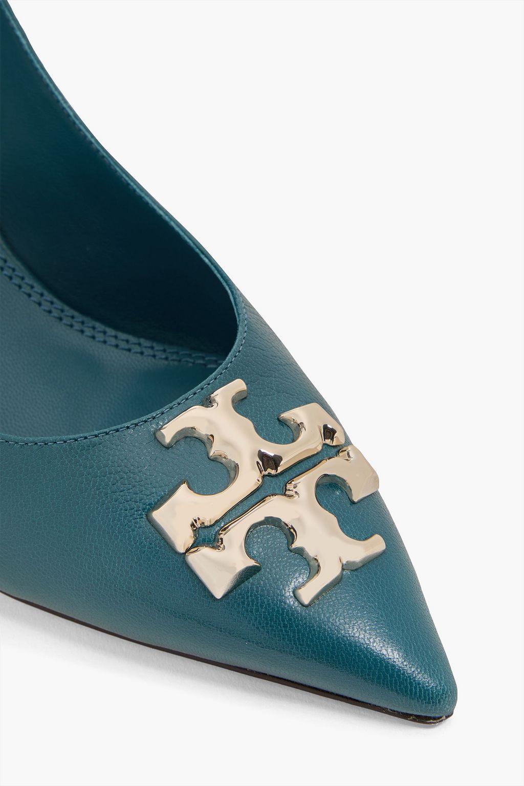 TORY BURCH 엘리노어 장식 디테일 가죽 슬링백 펌프스