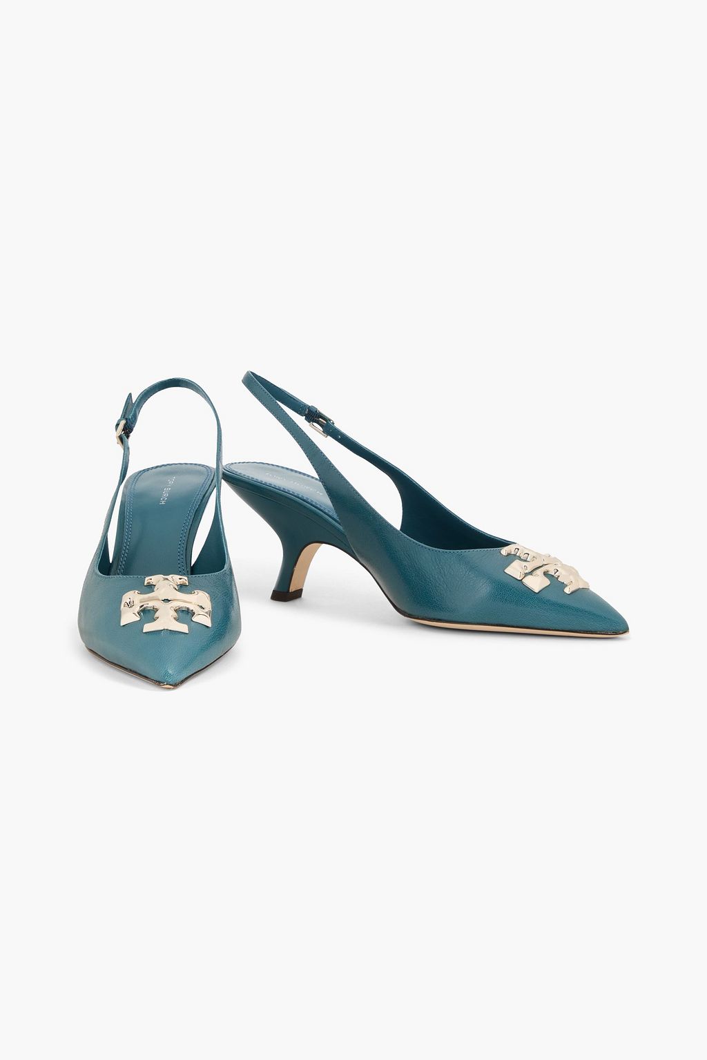 TORY BURCH 엘리노어 장식 디테일 가죽 슬링백 펌프스
