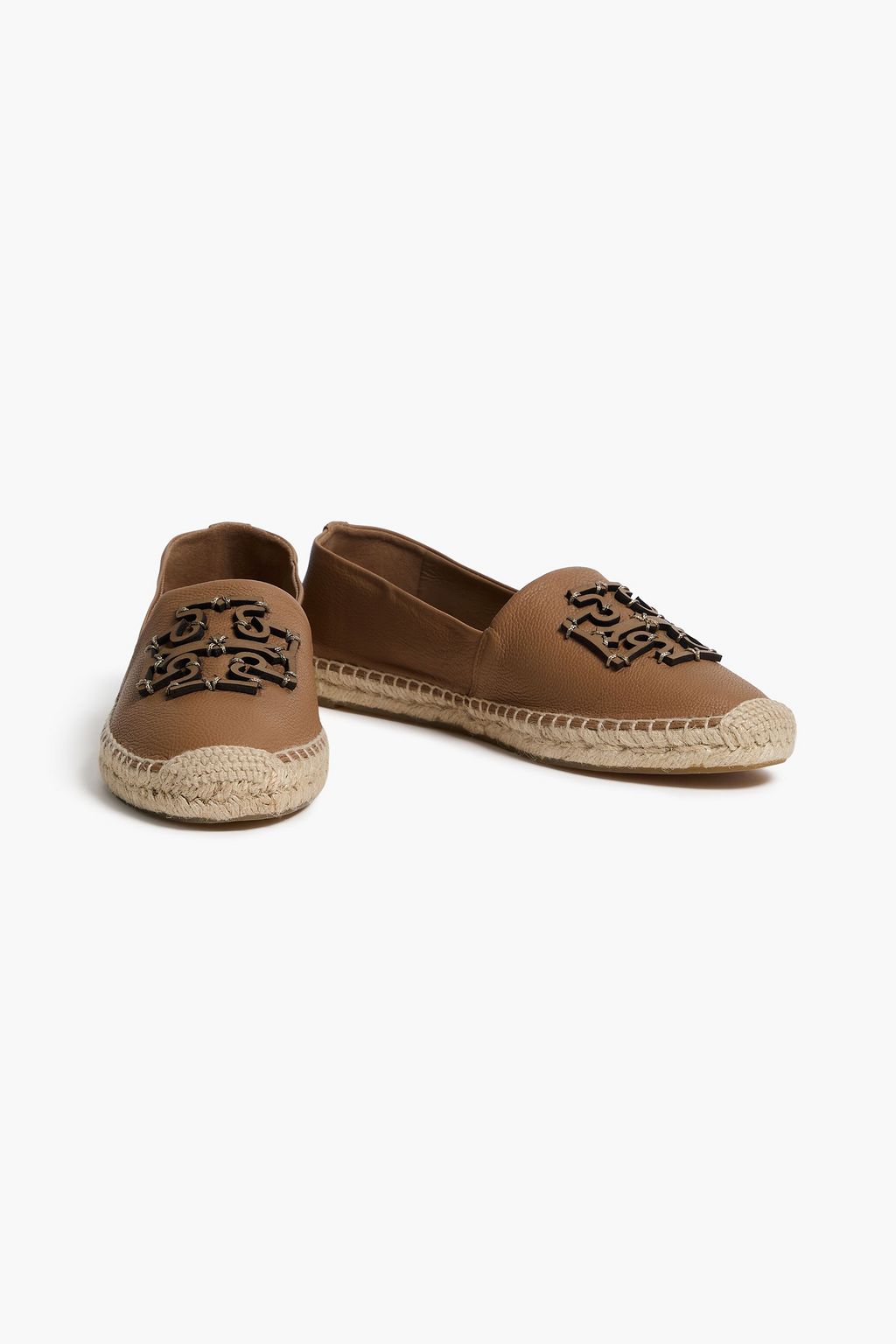 TORY BURCH حذاء إسبادريل "إينيس" من الجلد بتصميم مزركش