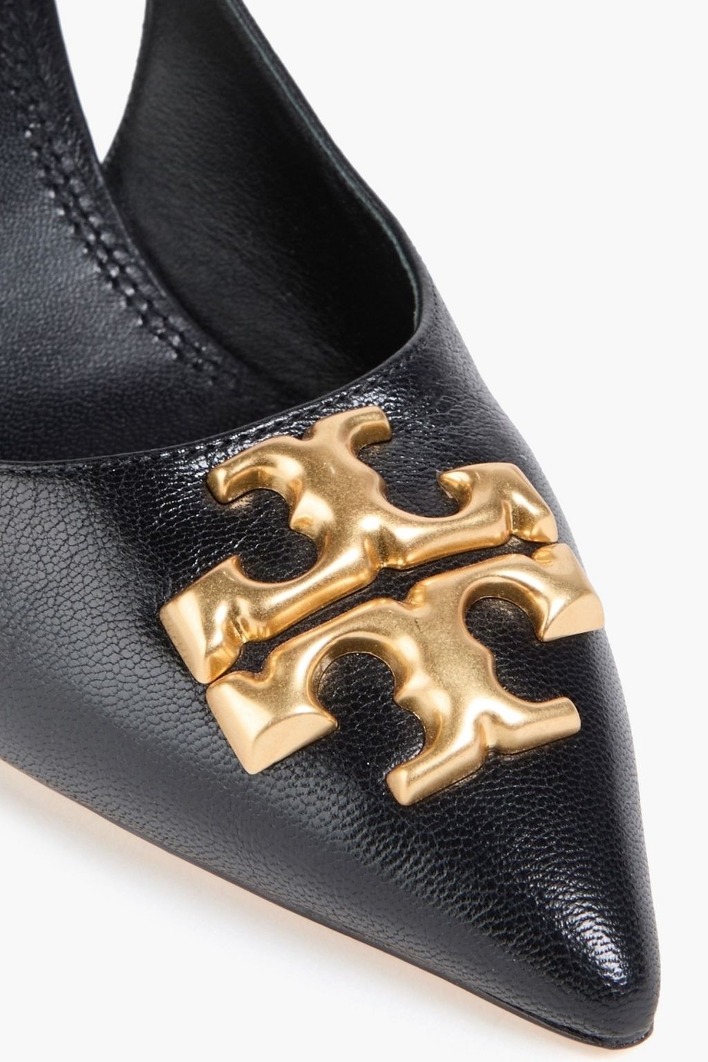 TORY BURCH 엘리노어 장식 디테일 가죽 슬링백 펌프스