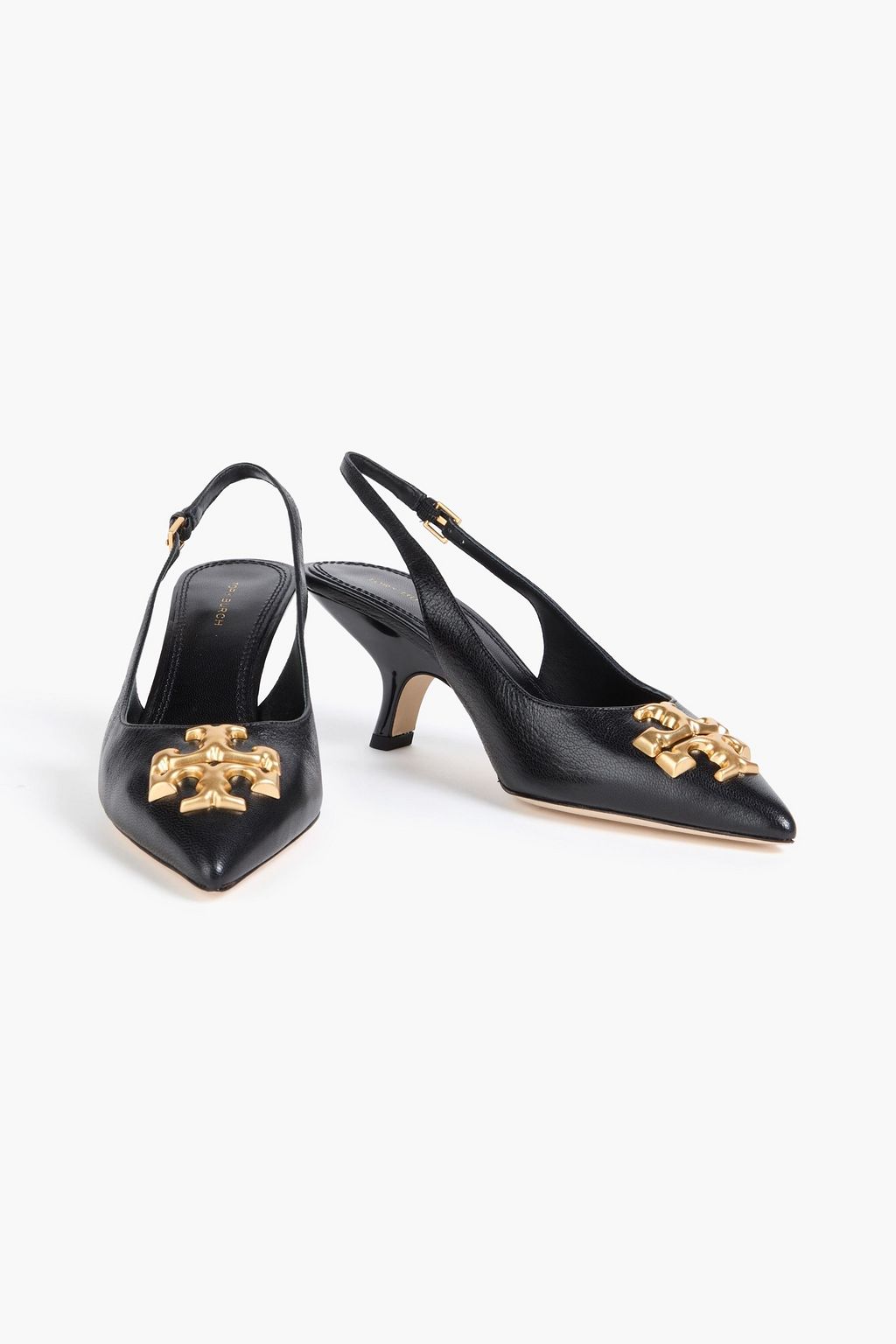 TORY BURCH 엘리노어 장식 디테일 가죽 슬링백 펌프스