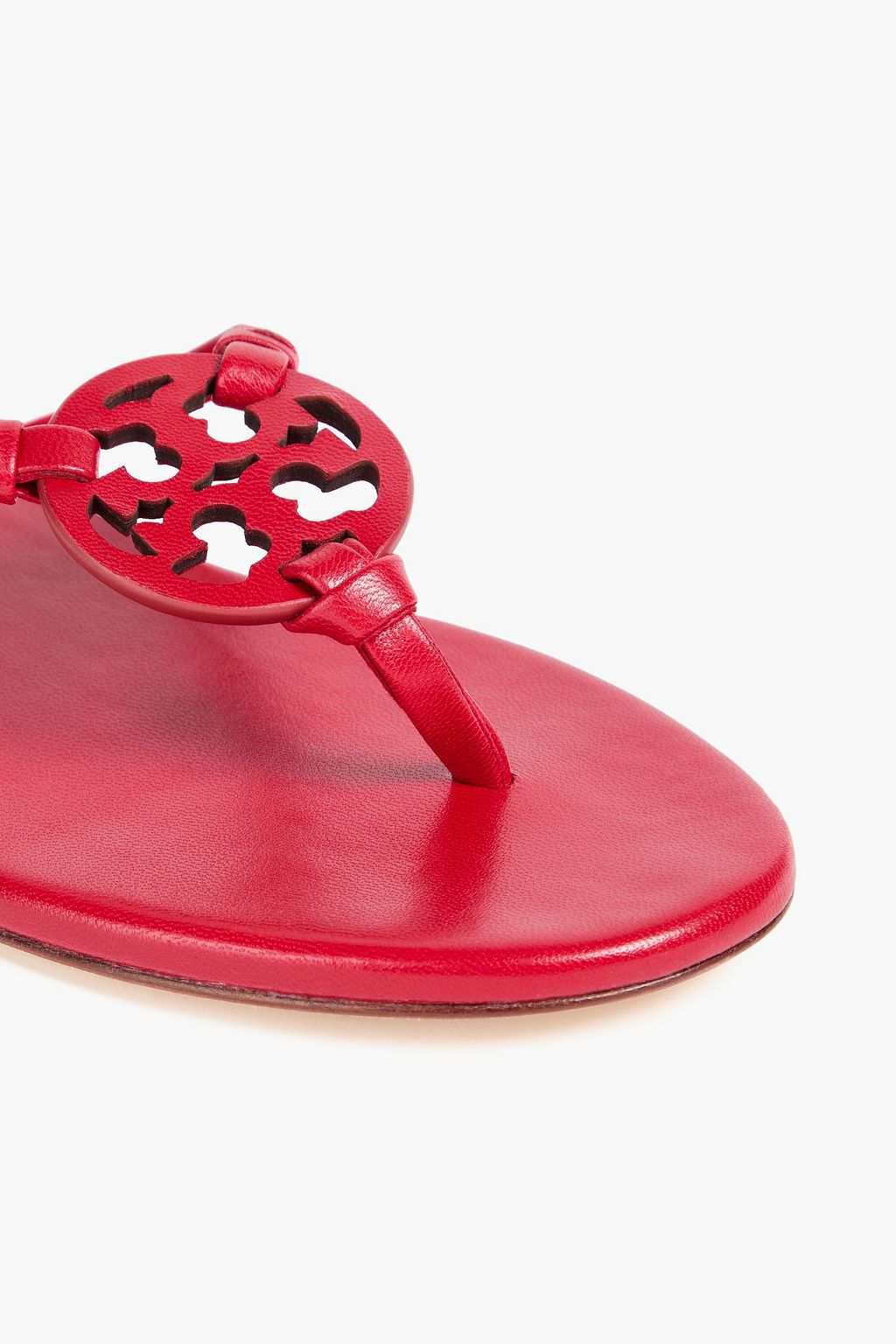 TORY BURCH صندل "ميلر" من الجلد بتصميم مزركش