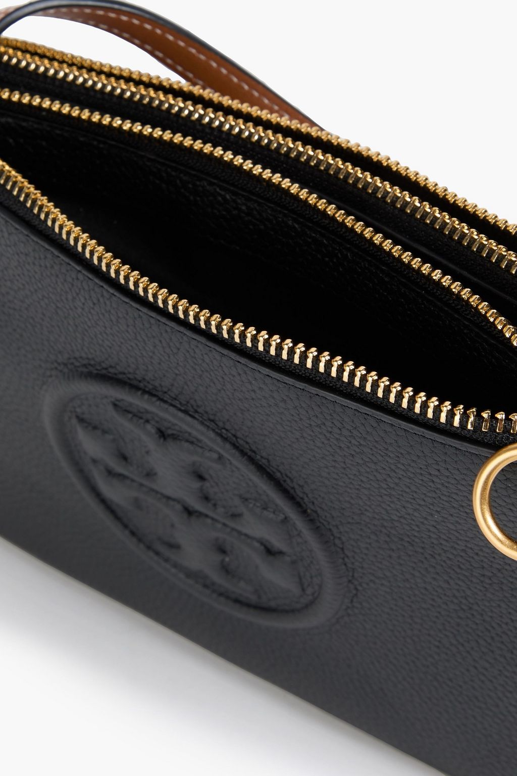 TORY BURCH Perry Bombe Crossbody Bag aus Narbenleder