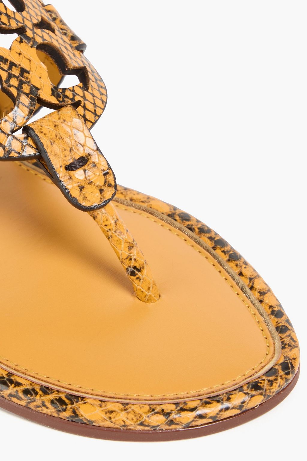 TORY BURCH Miller スネーク風レザー ビーチサンダル