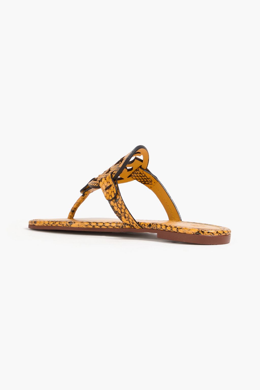 TORY BURCH Miller スネーク風レザー ビーチサンダル