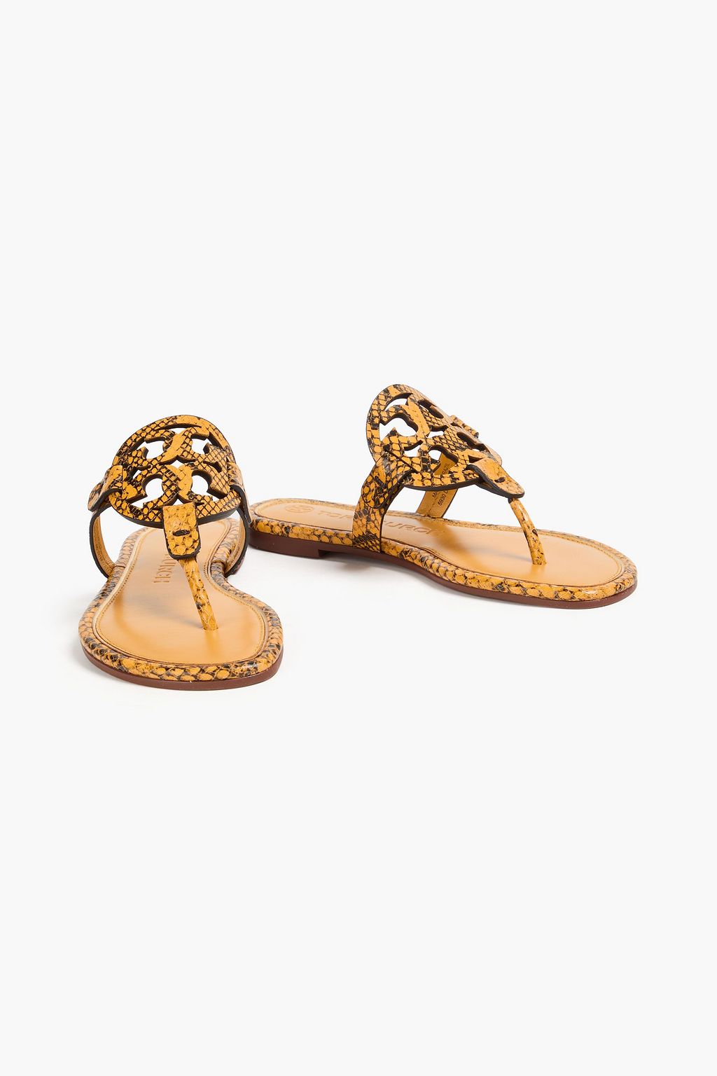 TORY BURCH Miller スネーク風レザー ビーチサンダル