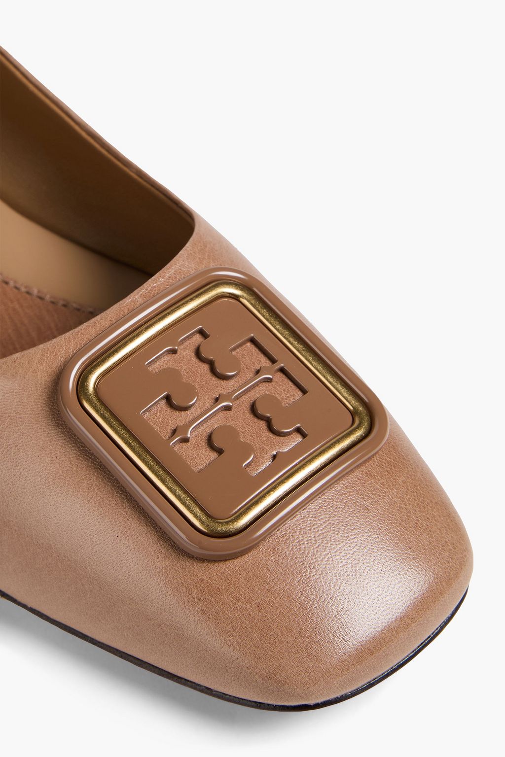 TORY BURCH حذاء بامب "جورجيا" من الجلد بتصميم مزركش