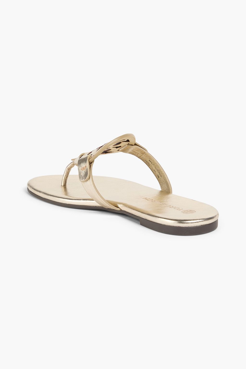 TORY BURCH Miller レザー サンダル メタリック