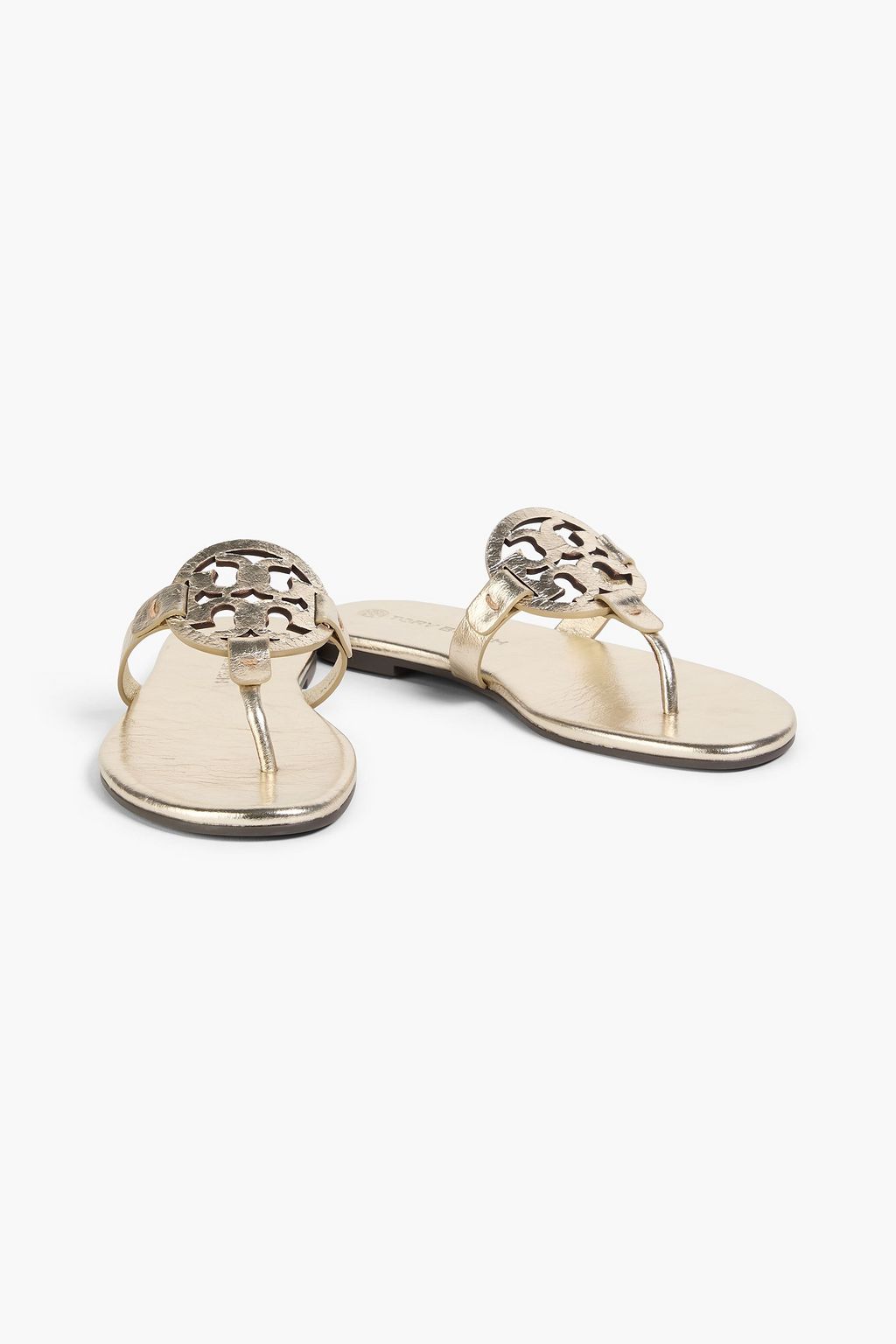 TORY BURCH Miller レザー サンダル メタリック