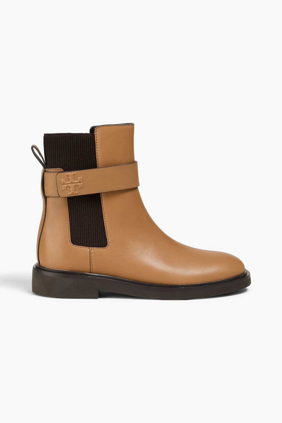 Tory Burch Leather Ankle Boots In Orange