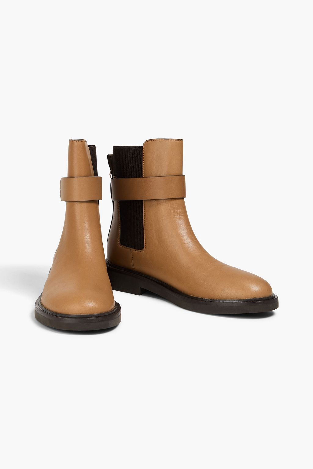 TORY BURCH بوت بطول الكاحل من الجلد