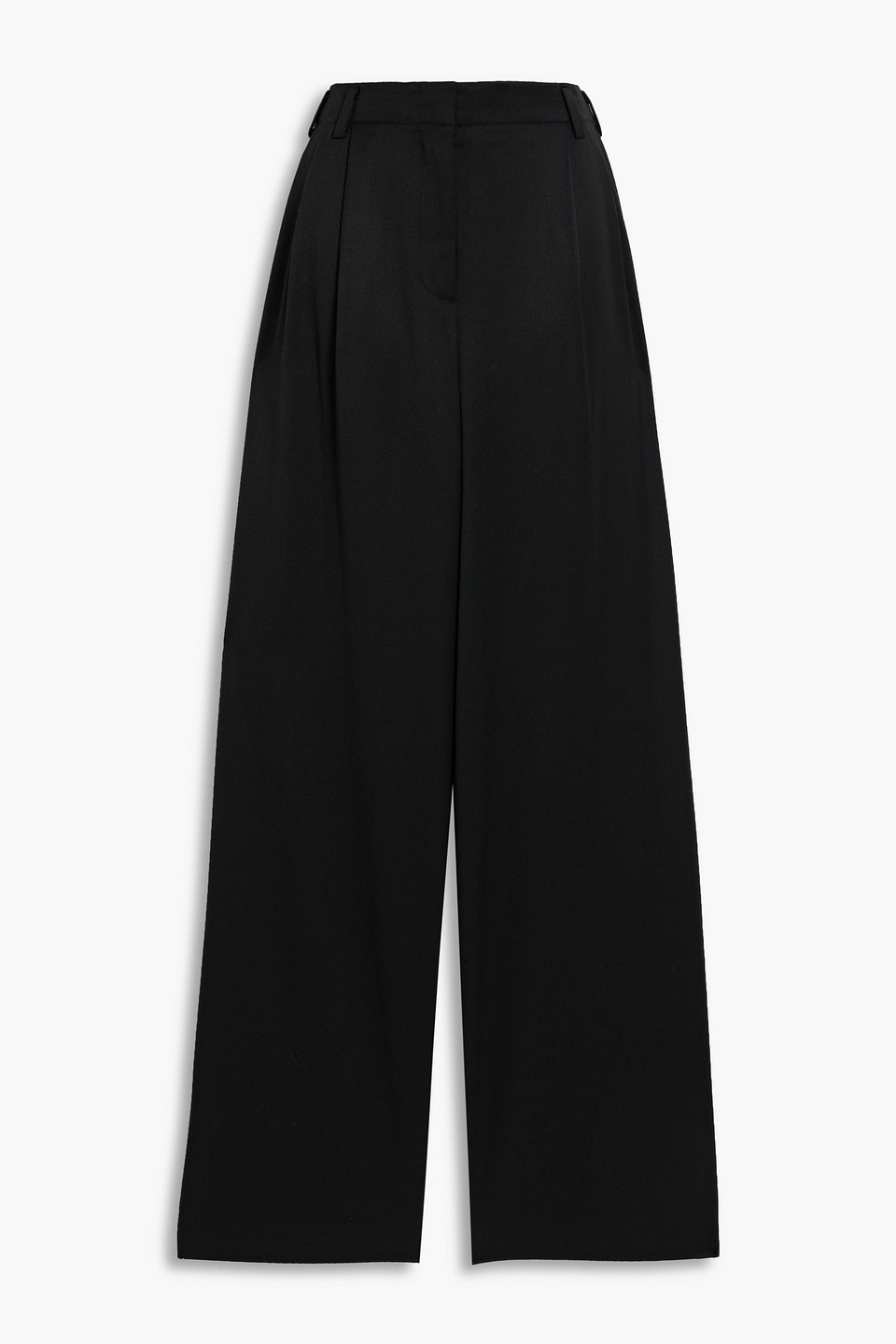 Simkhai Leroy Twill Wide-leg Pants In Black