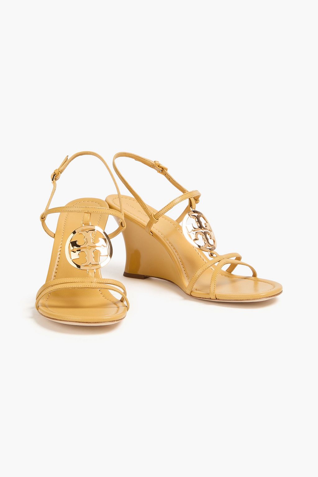 TORY BURCH Capri Miller レザー ウェッジ スリングバックサンダル