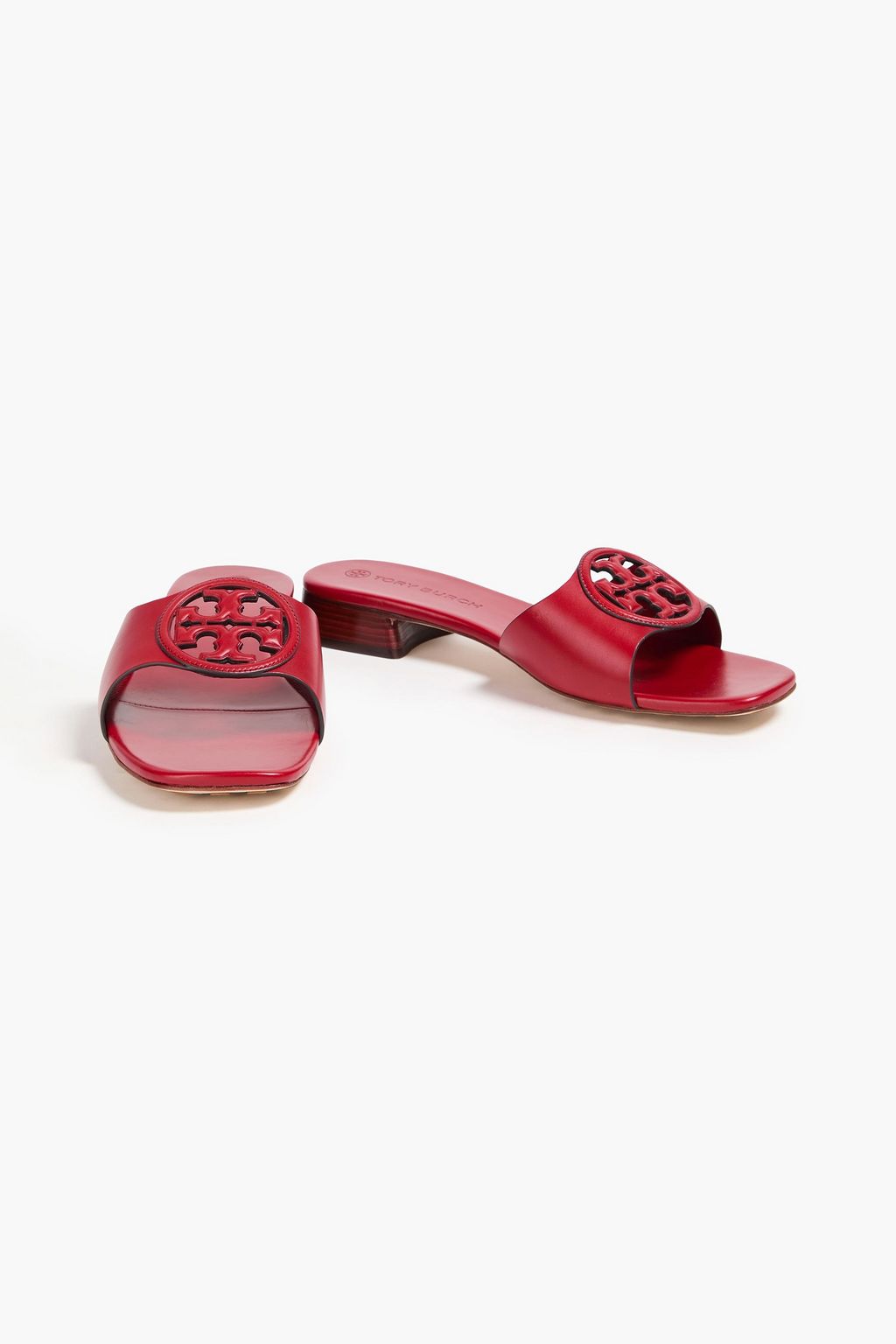 TORY BURCH 봄브 장식 디테일 가죽 샌들