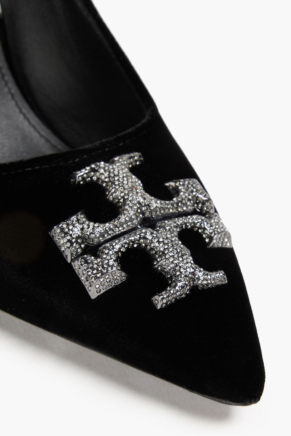 Tory Burch Eleanor Pumps Aus Samt Mit Verzierung In Schwarz