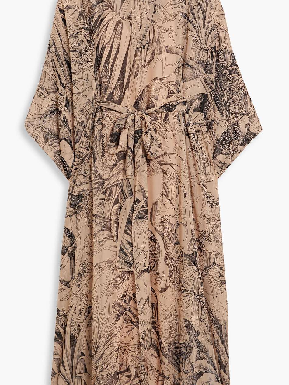 printed silk-chiffon maxi dress
