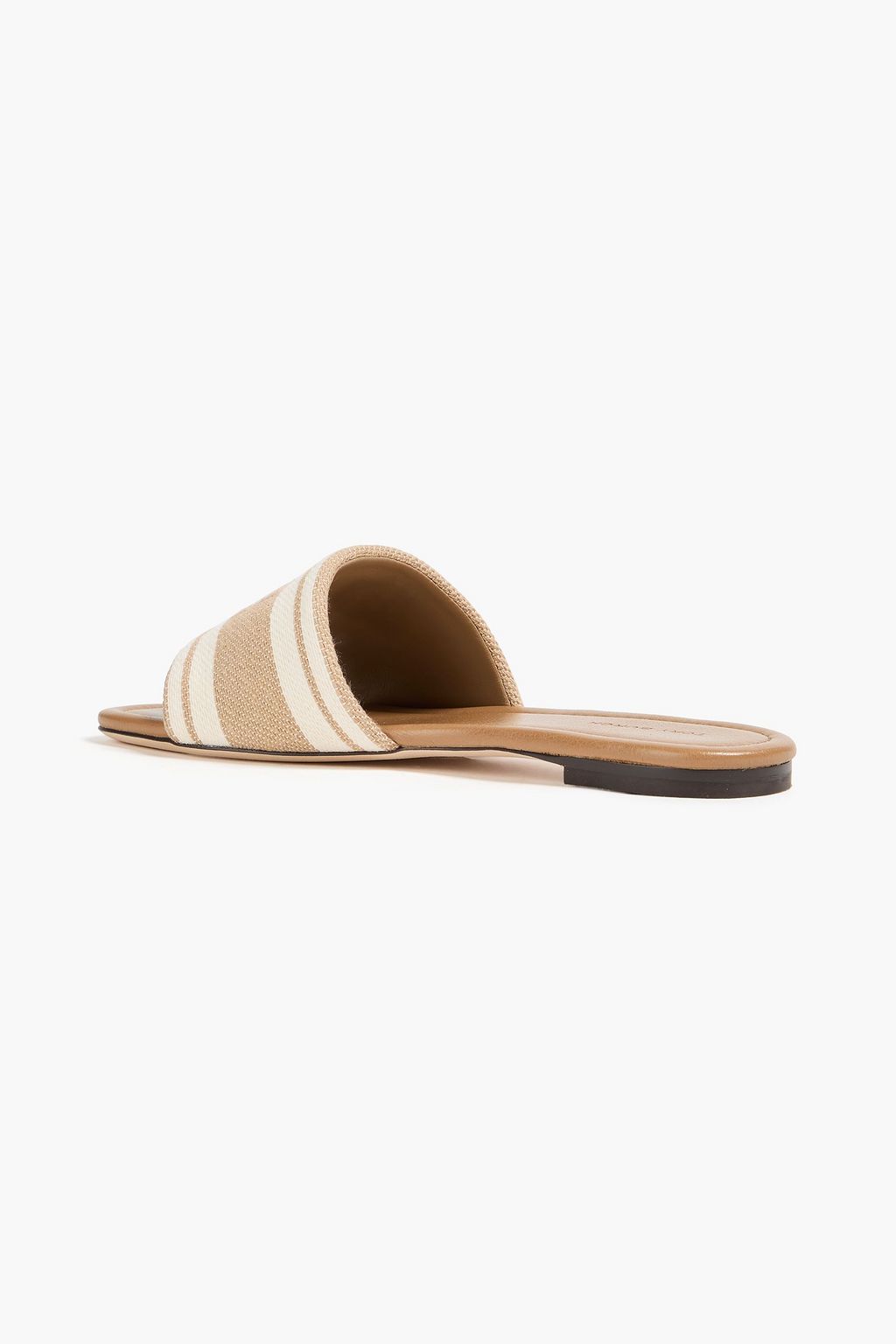 TORY BURCH Double T jacquard slides
