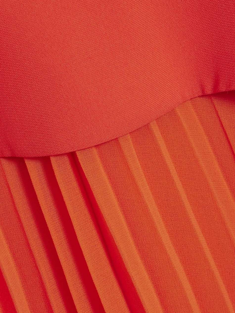 sequoia pleated chiffon and crepe maxi dress