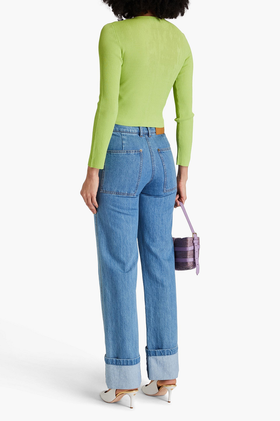  Tory Burch - Cardigan Aus Rippstrick - Grün - Xs 