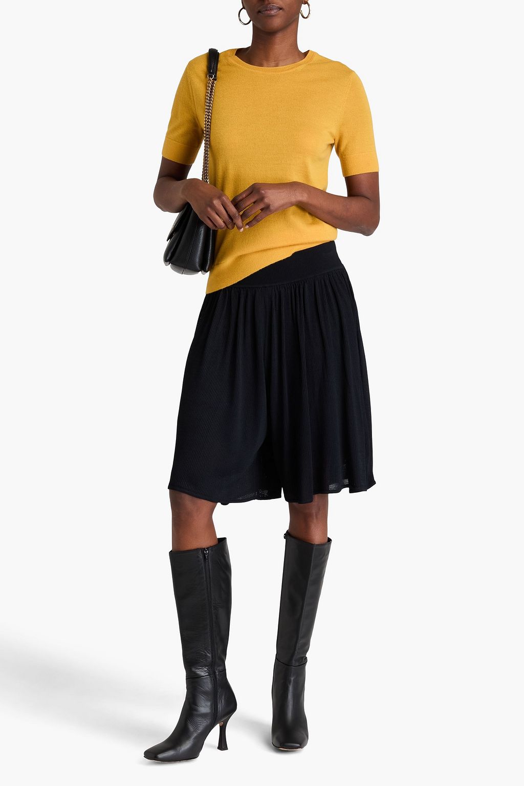 TORY BURCH شورت من نسيج محبوك