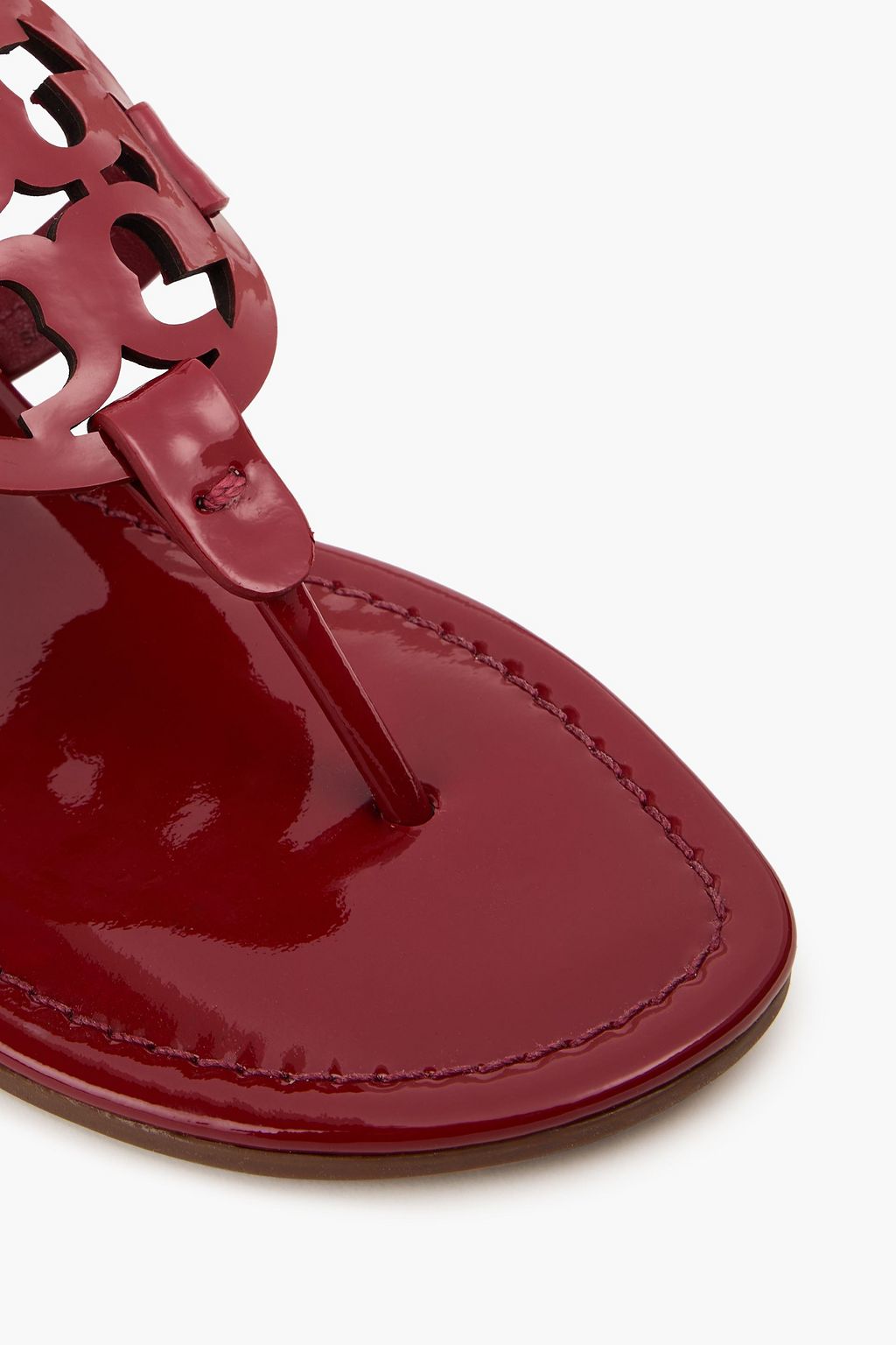 TORY BURCH Miller embellished patent-leather sandals