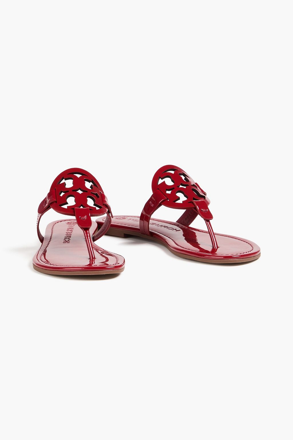TORY BURCH Miller embellished patent-leather sandals