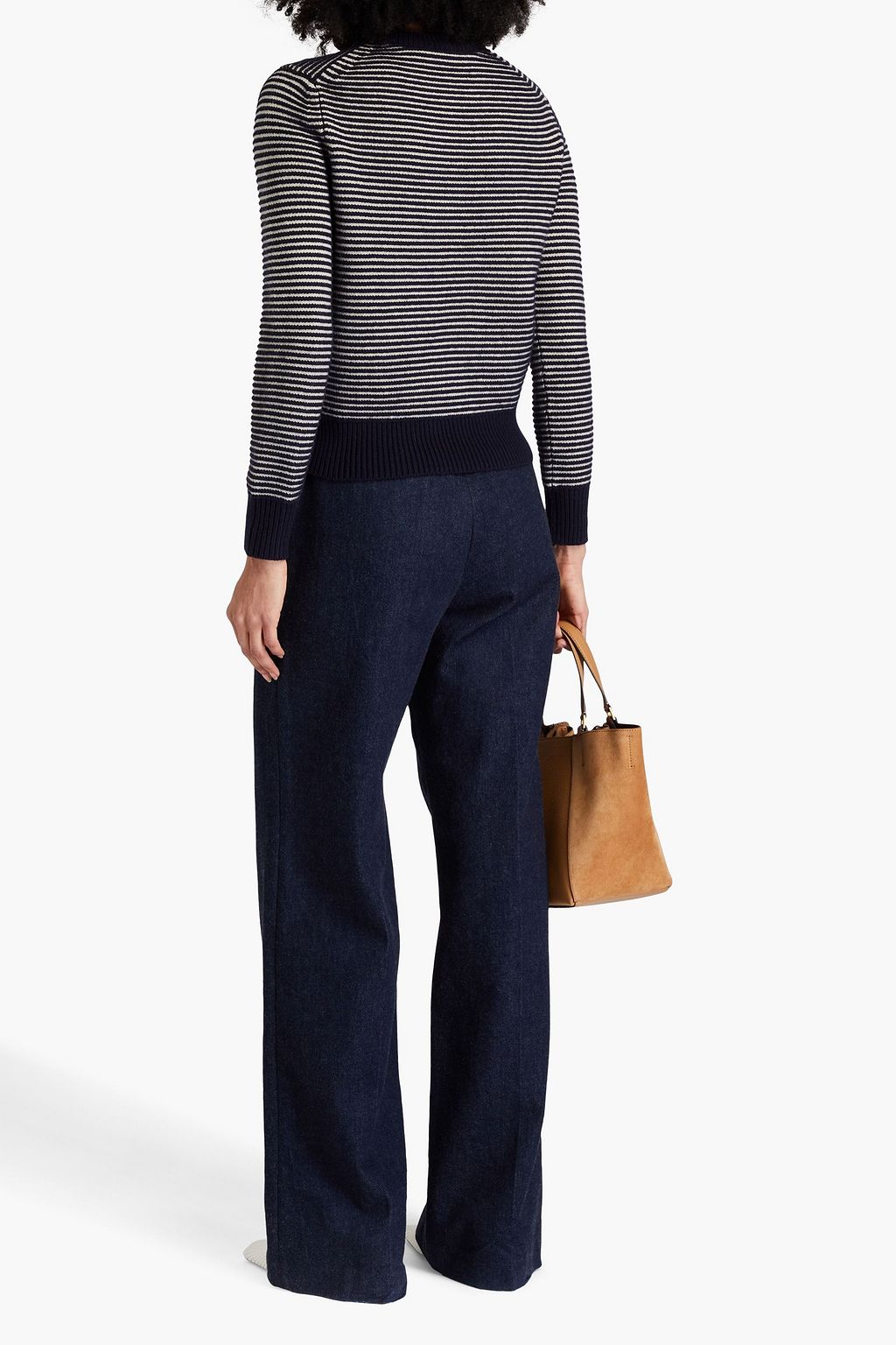 TORY BURCH كنزة رياضية مخططة من الصوف