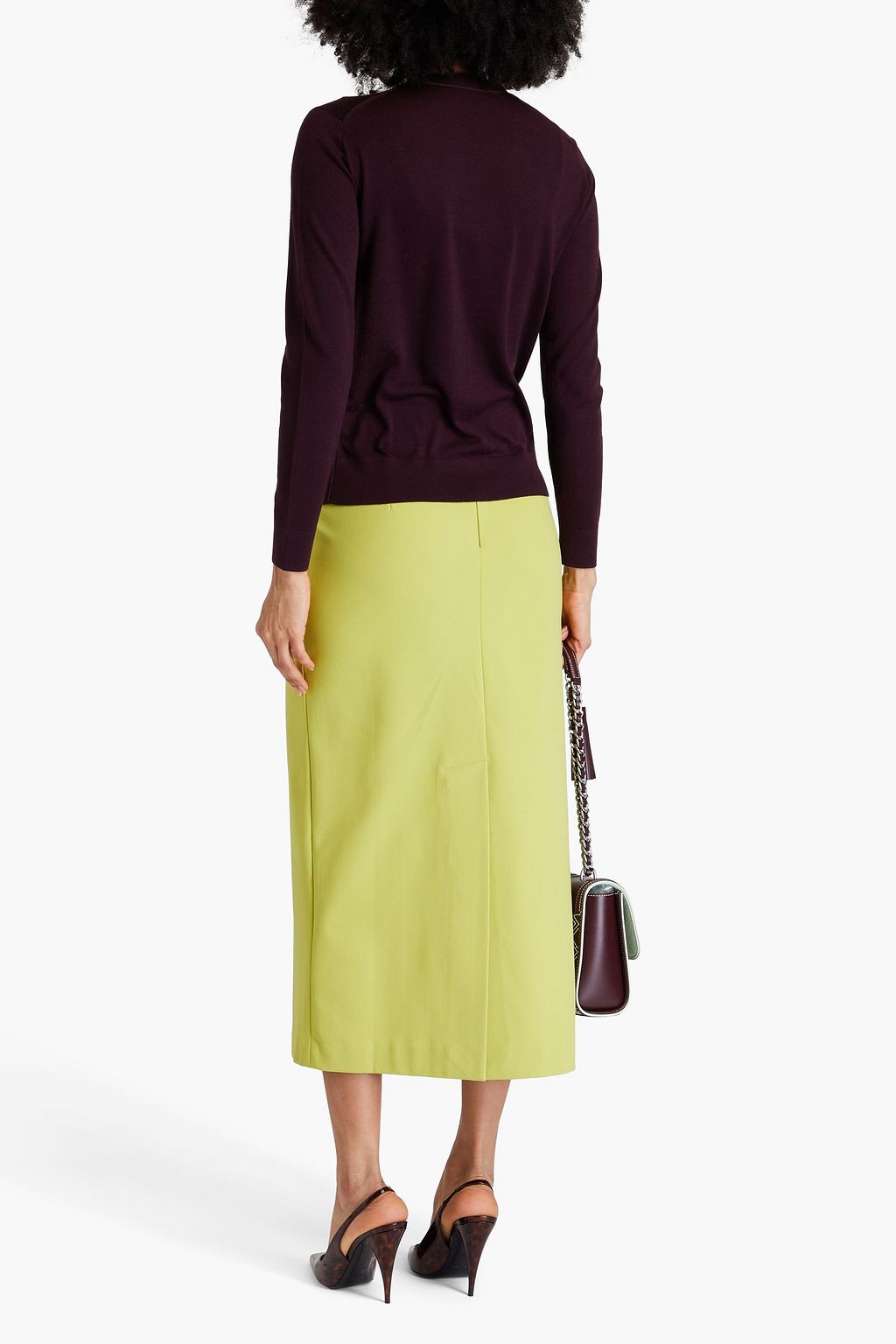TORY BURCH 울 실크 혼방 카디건